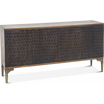 Vallarta Sideboard by World Interiors in bronze, gold and two tone, bronze. Made from mango wood, cast aluminum in a eclectic & global style.