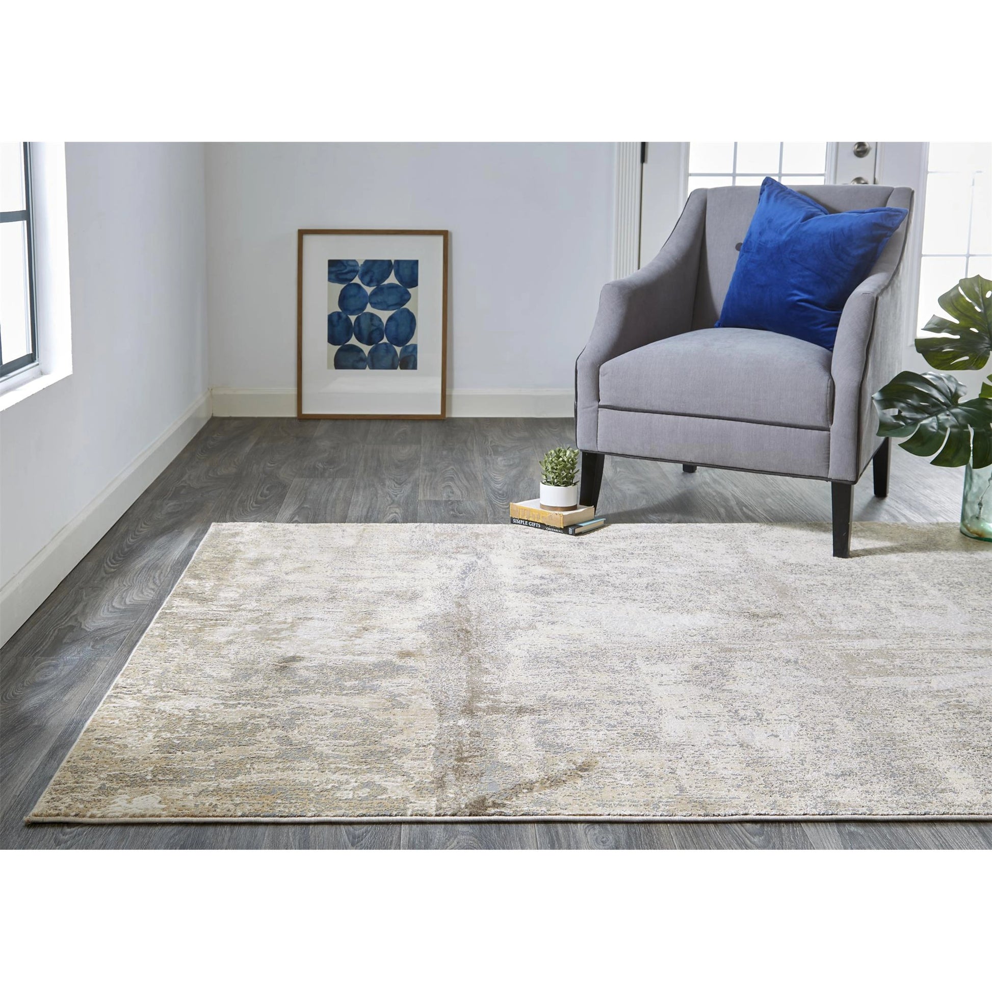 Parker Transitional Rug - 3701F by Feizy in tan, ivory, brown. Made from viscose, polyester in a unique style.