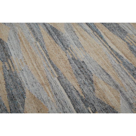 Beckett Moroccan Desert Rug - 0815F by Feizy in gray, beige. Made from pet in a unique style.