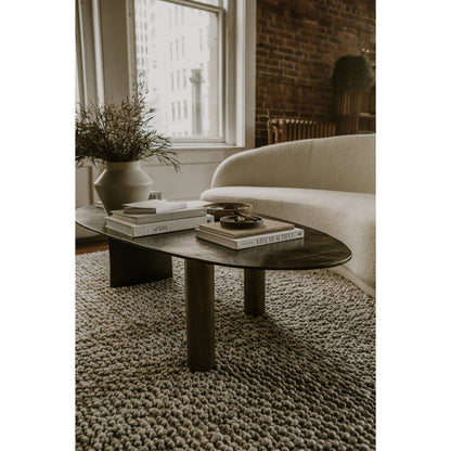 Nicko Coffee Table by Moe's Home Collection in black. Made from aluminum top in a modern style.