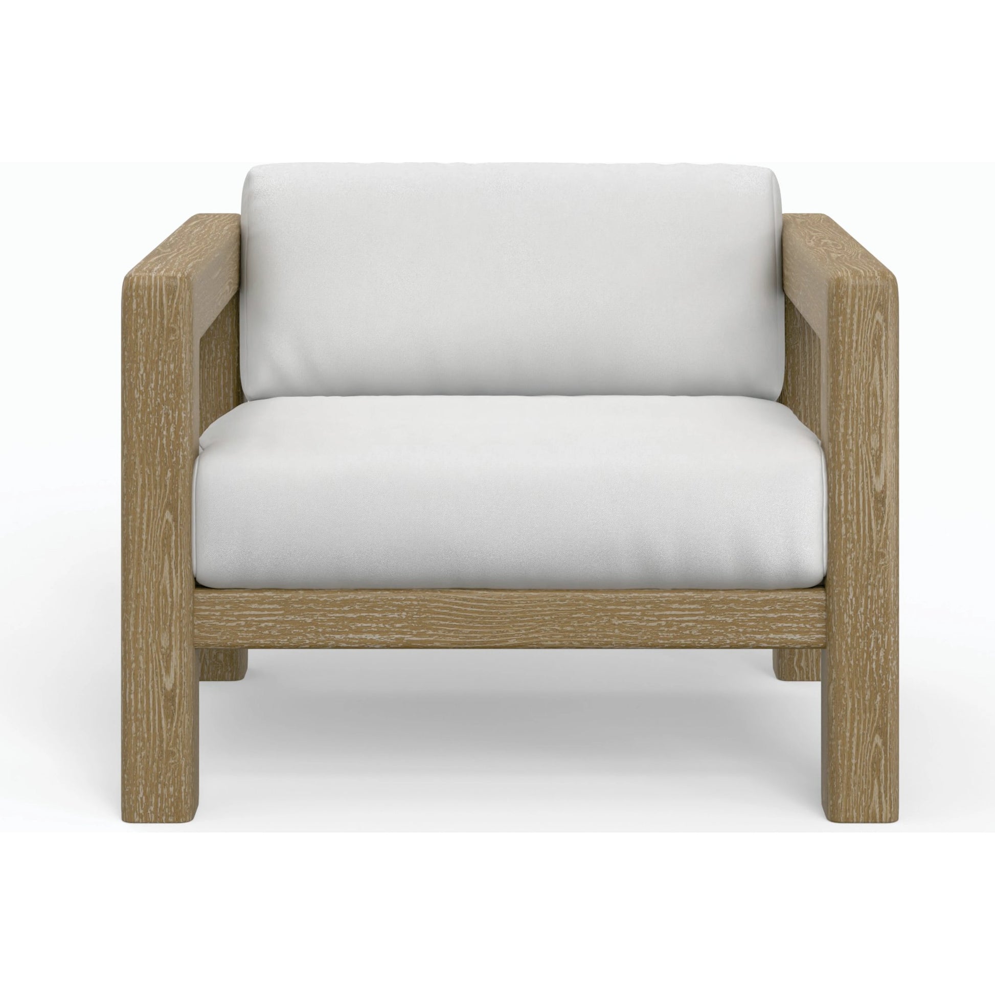Sedona Outdoor Club Chair by Sunset West in teak. Made from teak in a modern style.