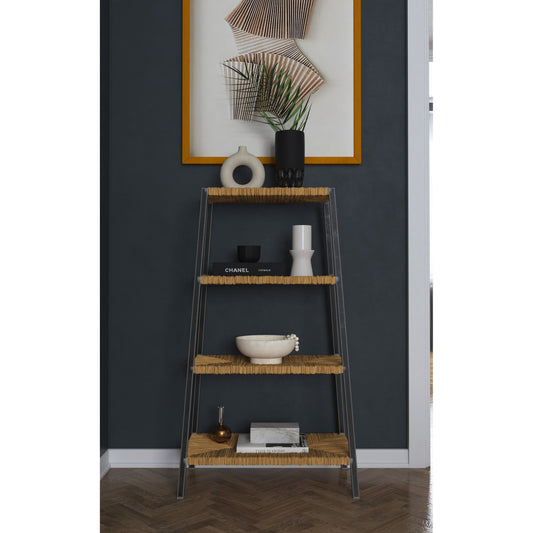 Commerce & Market Bookcase by Hooker Furniture. Made from fiber rush, carbon steel in a transitional style.