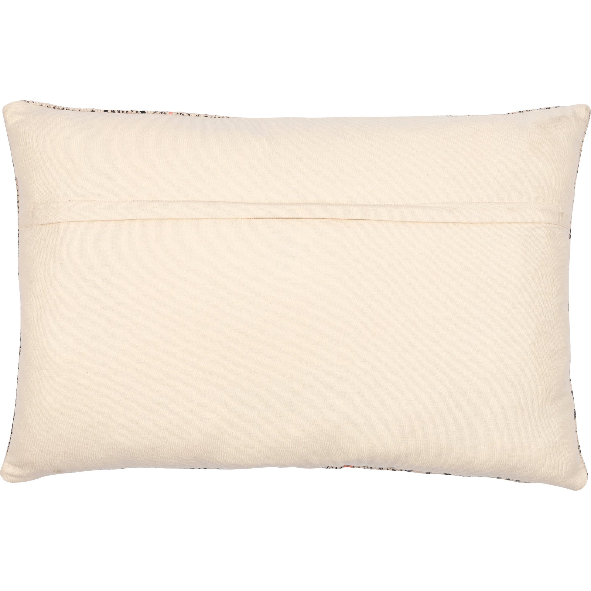 Zoya Pillow - 14555 by Surya in beige, black, dusty coral, denim. Made from 100% cotton in a eclectic & global style.