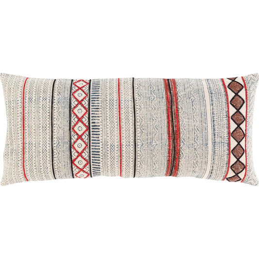Zoya Pillow - 32318 by Surya in beige, dark brown, black. Made from 100% cotton in a rustic style.