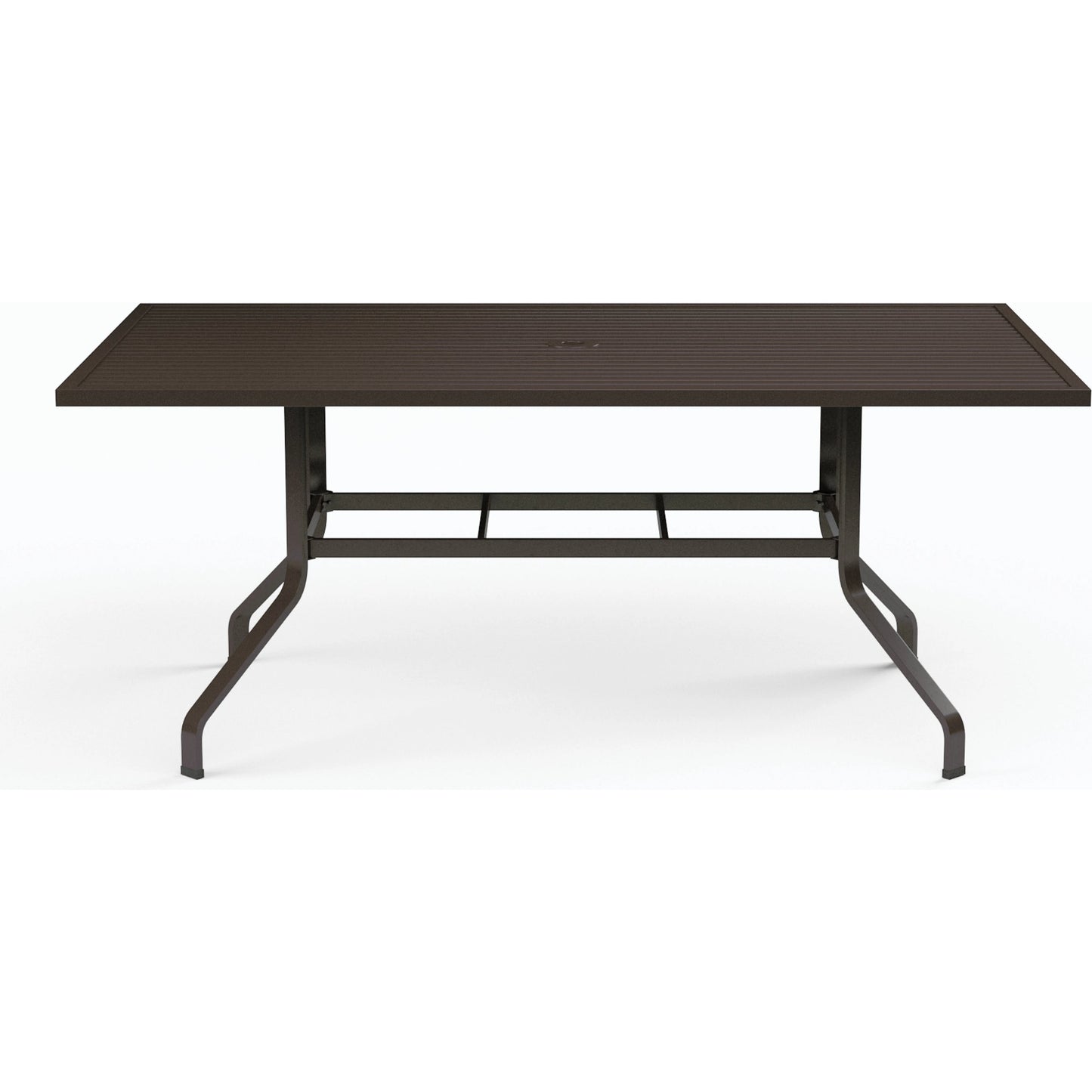 002 SI-2167012 | Additional Silo | La Outdoor Jolla 72" Rectangular Dining Table by Sunset West in espresso. Made from aluminum in a modern style.