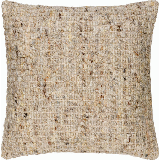 Zayden Pillow - 15645 by Surya. Made from front: 100% wool, back: 100% cotton in a modern style.