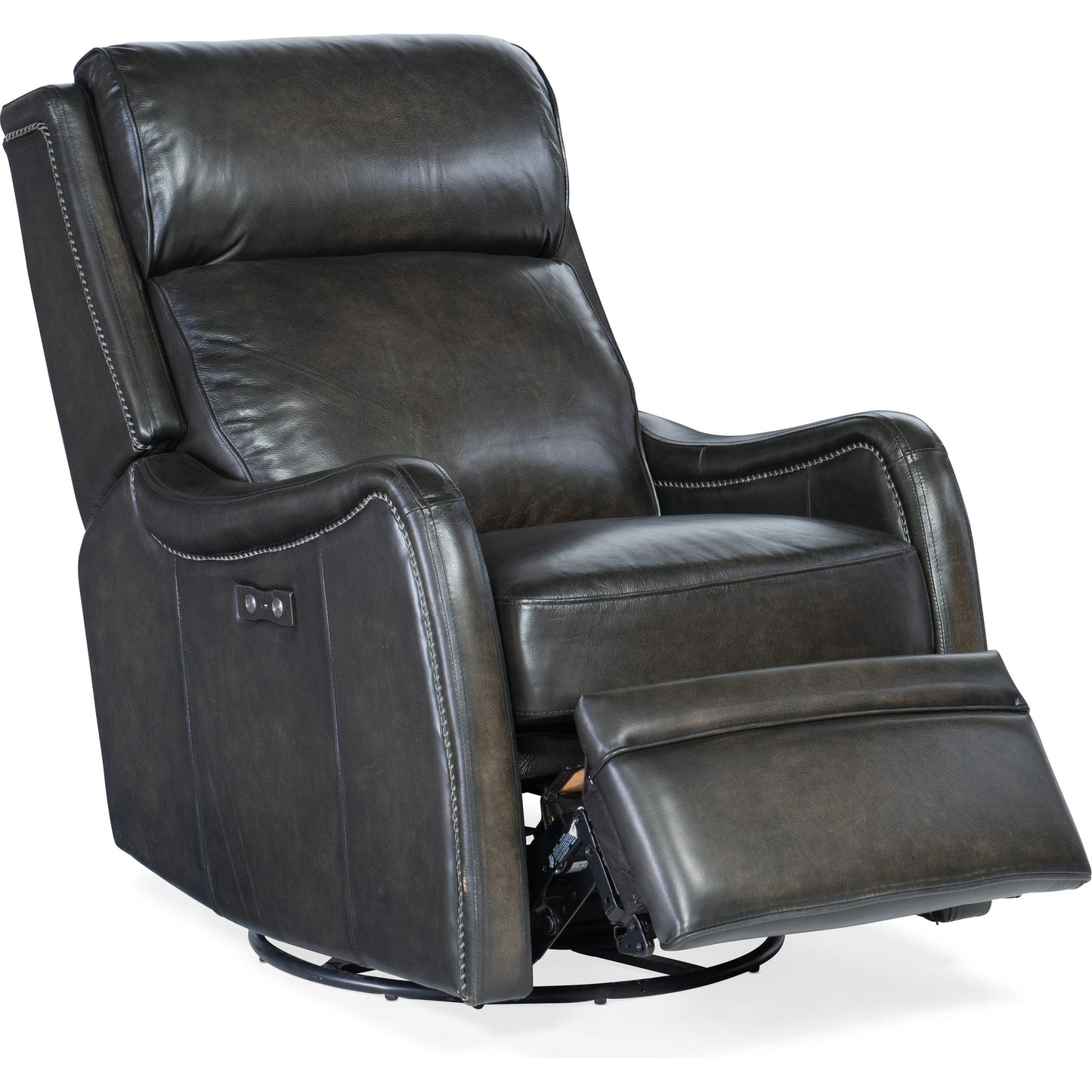 007 SI-1749768 | Additional Silo | Stark Power Swivel Recliner by Hooker Furniture in brindisi trinita. Made from leather in a traditional style.