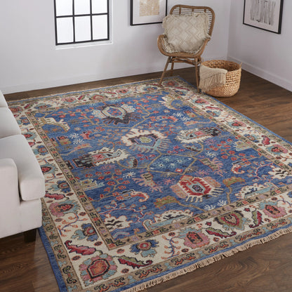 Beall Traditional Oriental Rug - 6708F by Feizy in blue, red. Made from wool in a unique style.