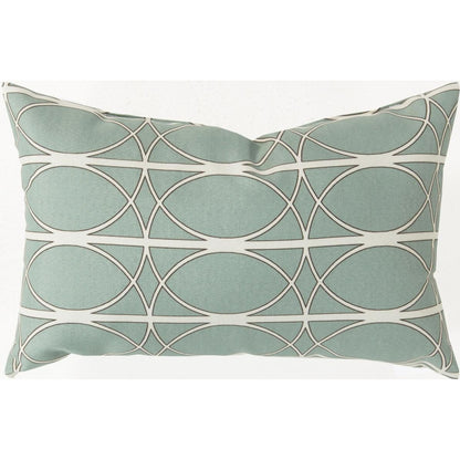 Coinciding Circles Cover by Surya in olive, ivory, charcoal. Made from unique in a modern style.