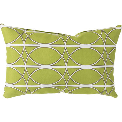 Coinciding Circles Cover by Surya in olive, ivory, charcoal. Made from unique in a modern style.