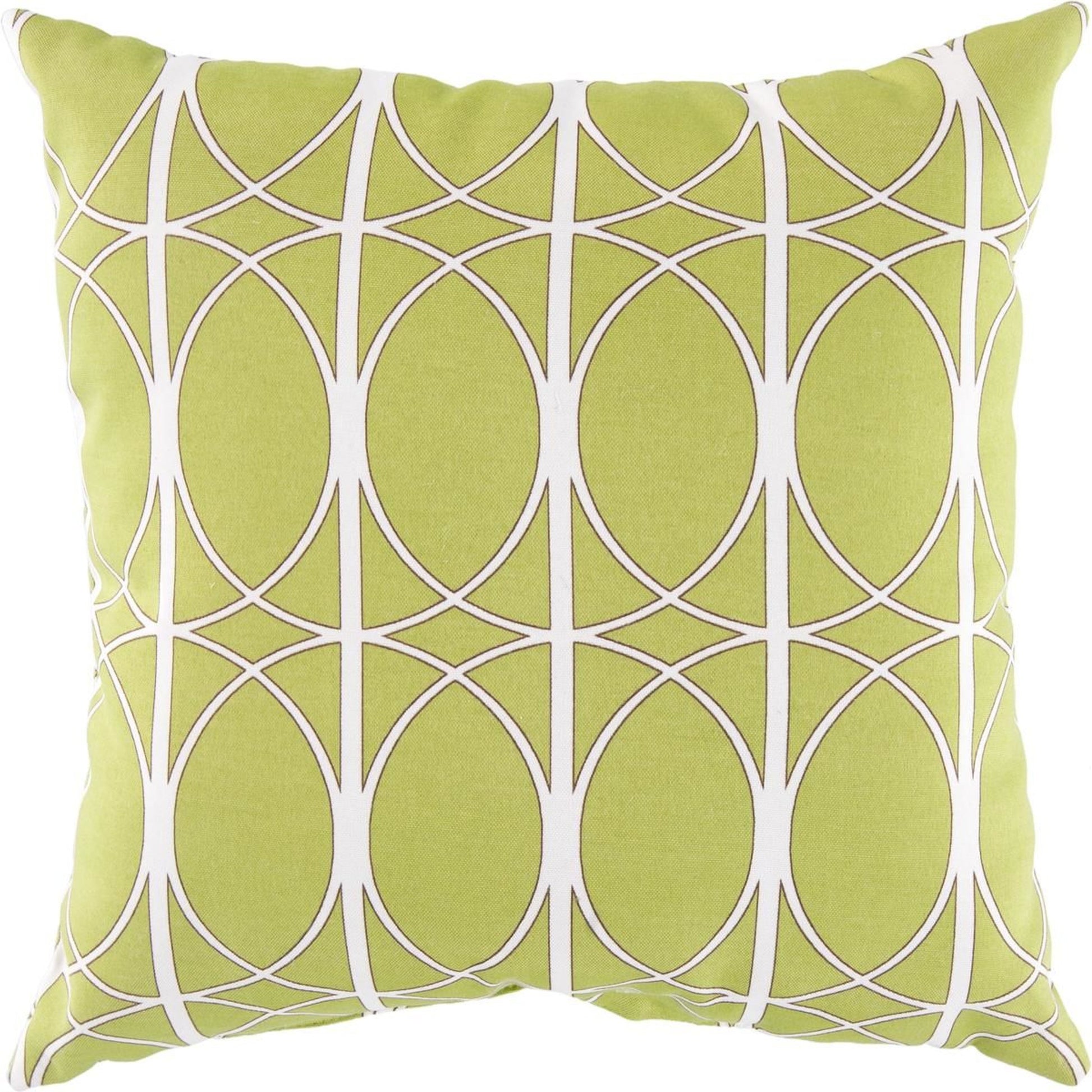 Coinciding Circles Cover by Surya in olive, ivory, charcoal. Made from unique in a modern style.