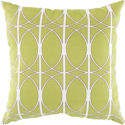 Coinciding Circles Cover by Surya in olive, ivory, charcoal. Made from unique in a modern style.