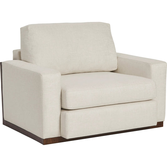 Turner Lounge Chair by A.R.T. Furniture in white and brown. Made from unique in a unique style.