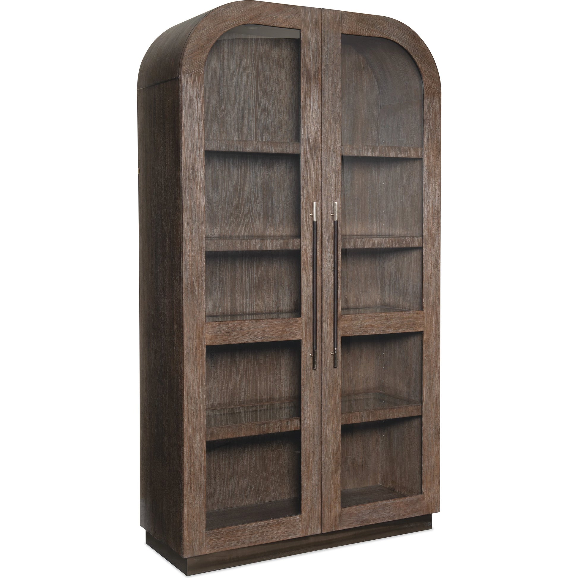 Modern Mood Display Cabinet by Hooker Furniture. Made from oak veneers, metal, glass in a modern style.